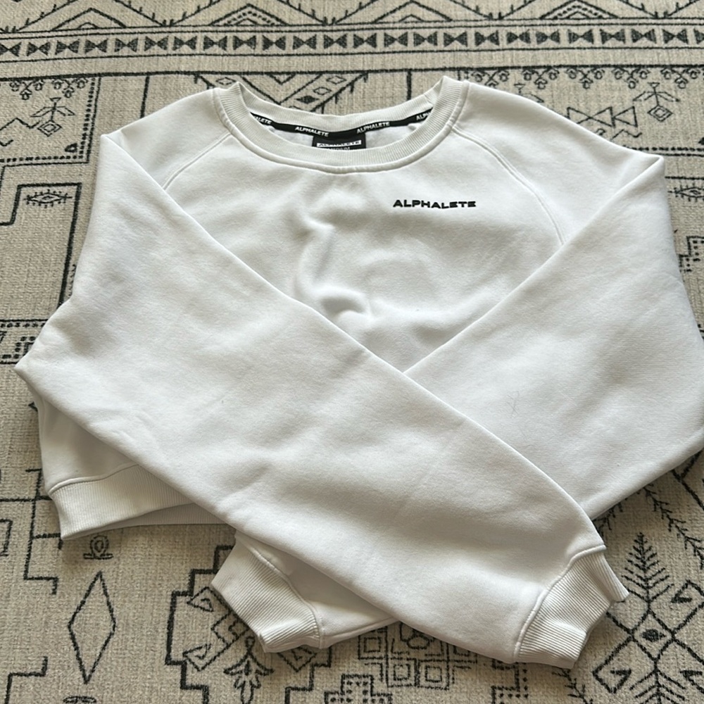 Alphalete Classic Crew - White
